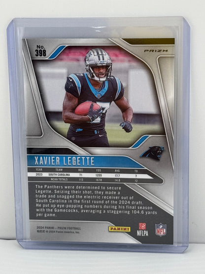 2024 Prizm #398 Xavier Legette RC Green Wave Prizm