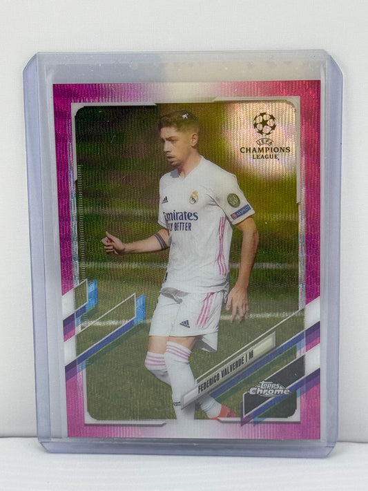 2021 Topps Chrome UEFA Champions League #67 Federico Valverde Onda Rosa