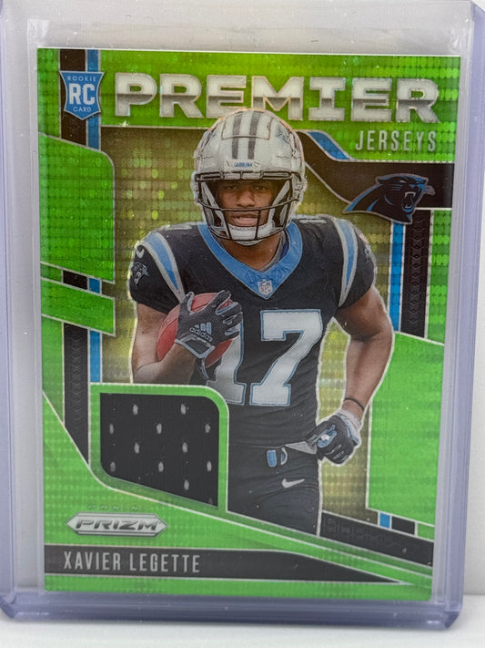 2024 Prizm #PJ-XLE Xavier Legette Premier Jerseys Neon Green Pulsar