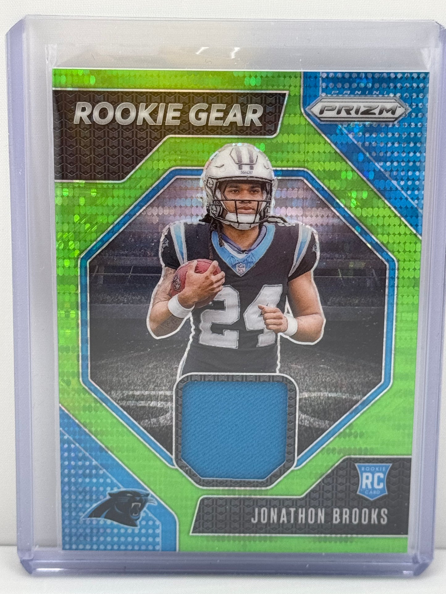 2024 Prizm #RG-JBS Jonathon Brooks RC Rookie Gear Patch