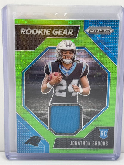 2024 Prizm #RG-JBS Jonathon Brooks RC Rookie Gear Patch