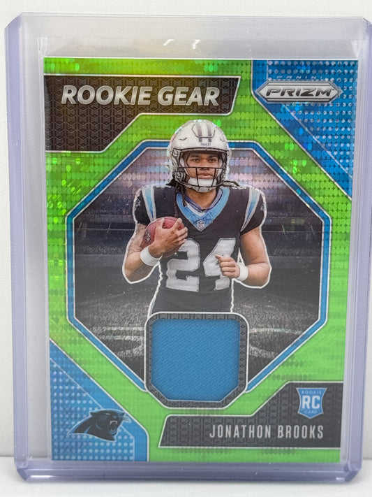 2024 Prizm #RG-JBS Jonathon Brooks RC Rookie Gear Patch