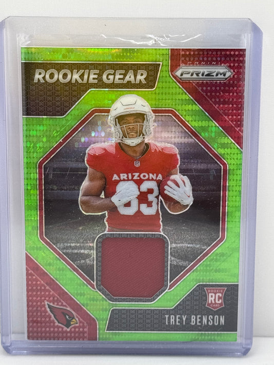 2024 Prizm #RG-TBN Trey Benson RC Rookie Gear Patch