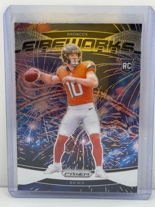 2024 Prizm #23 Bo Nix Fireworks RC