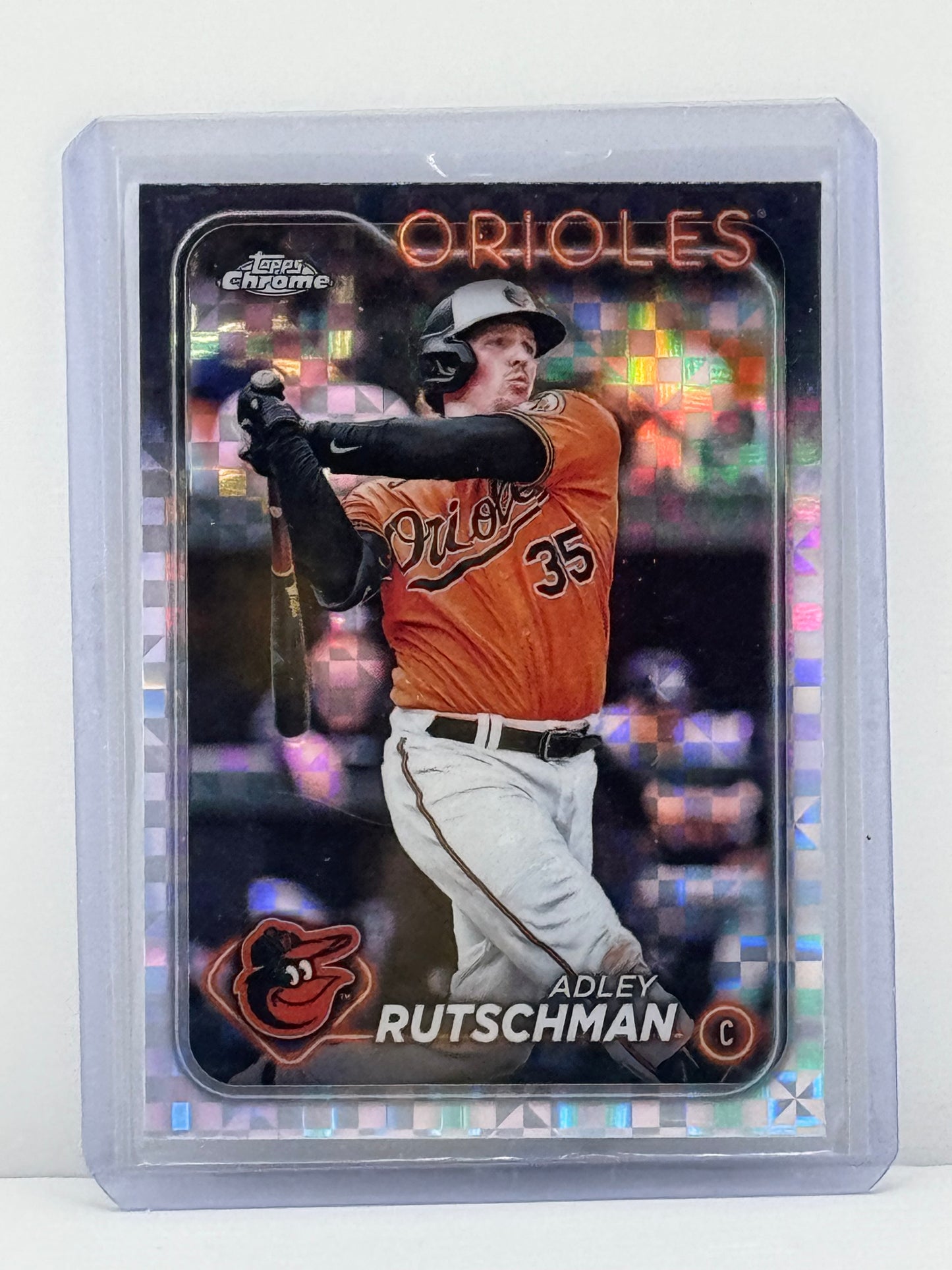 2024 Topps Chrome #80 Adley Rutschman Checkerboard Refractor