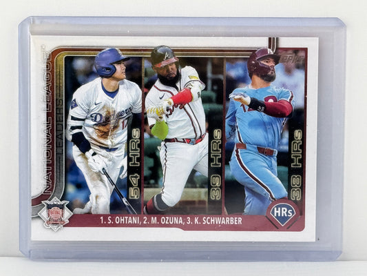 2025 Topps Series 1 #144 NL HR Leaders Shohei Ohtani Los Angeles Dodgers