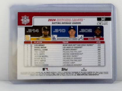 2025 Topps Series 1 #347 NL AB Leaders Shohei Ohtani