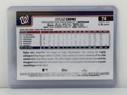 2025 Topps Series 1 #74 Dylan Crews RC