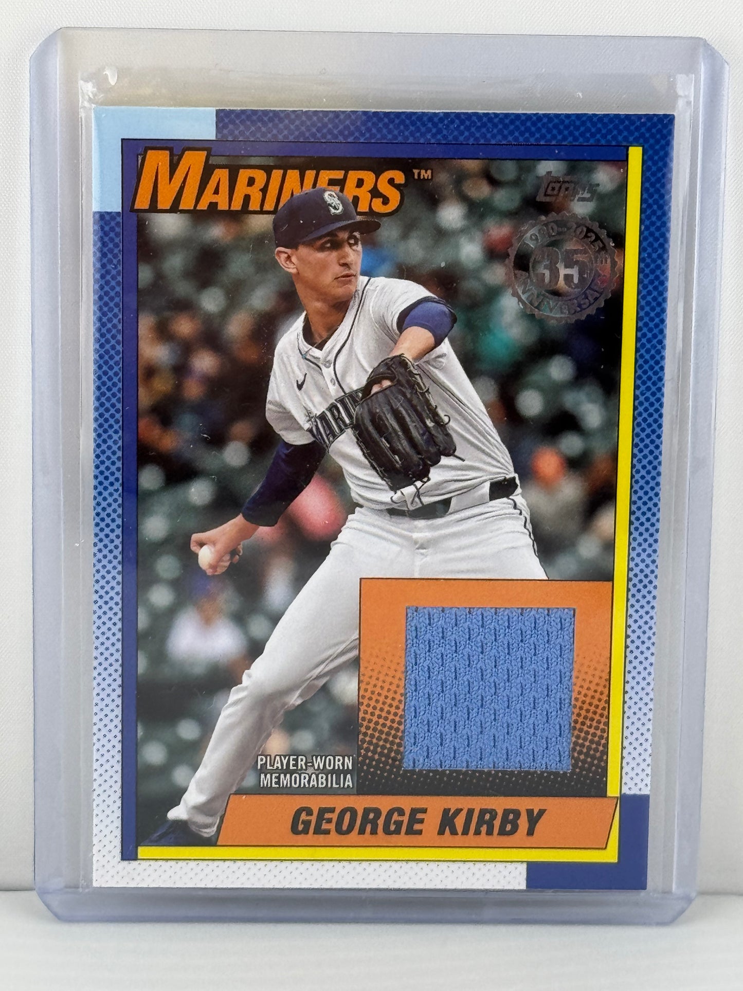 2025 Topps Series 1 #GKI 1990 Relic Card George Kirby Game Worn