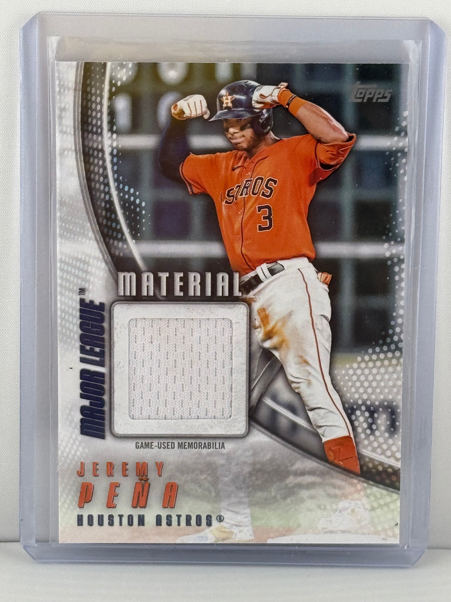 2025 Topps Series 1 #MLM-JP Jeremy Pena Game Worn