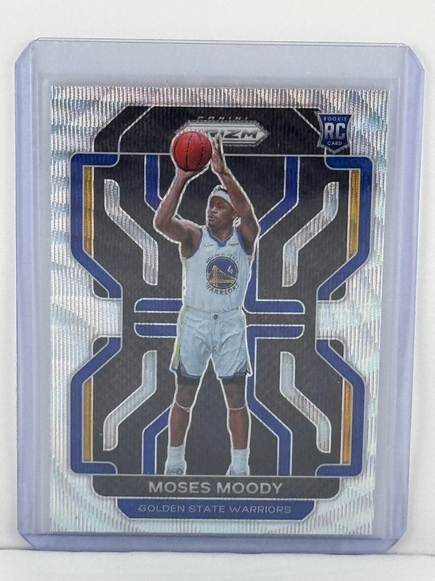 2021 Prizm #308 Moses Moody Silver Wave