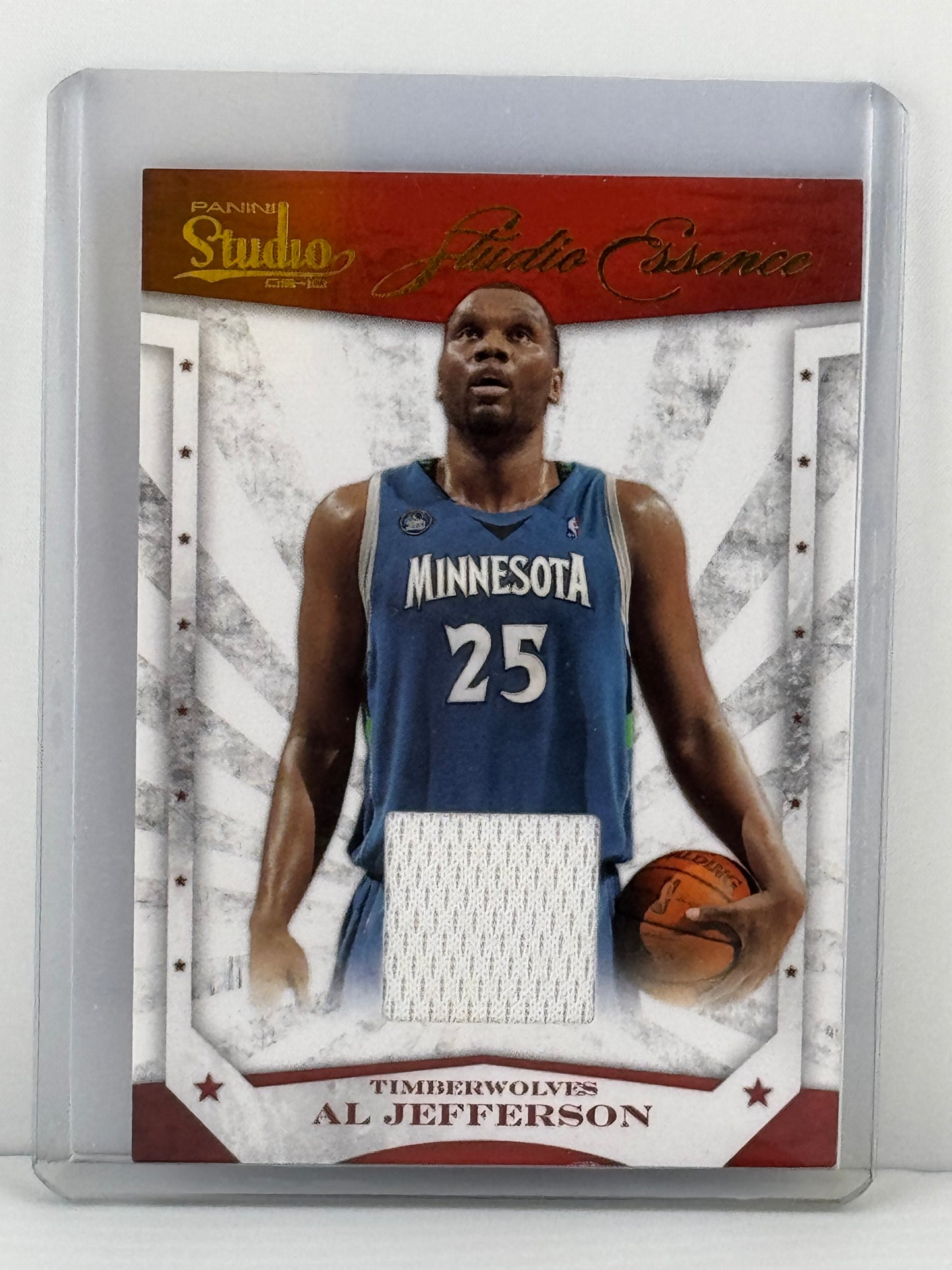 2010 Panini Studio Essence Al Jefferson Game Worn 223/249