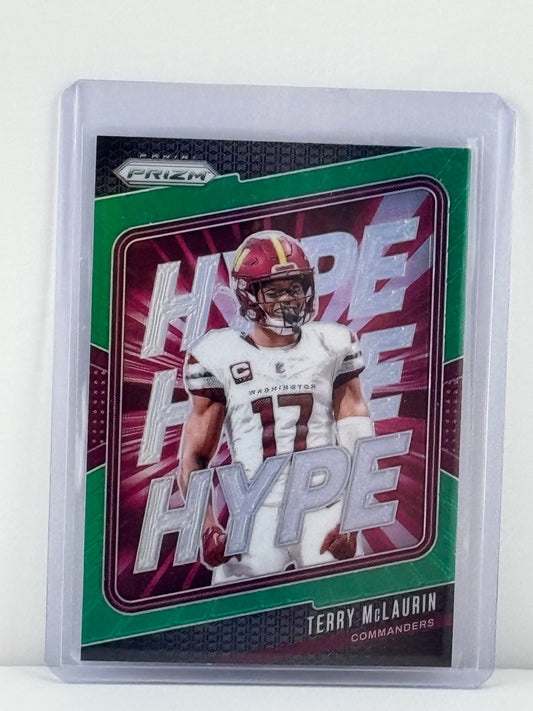 2024 Prizm #12 Terry McLaurin Hype Green Washington Commanders
