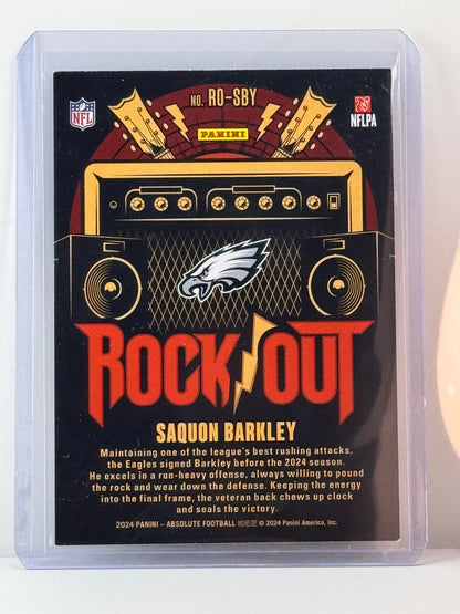 2024 Panini Absolute #RO-SBY Saquon Barkley Rockout