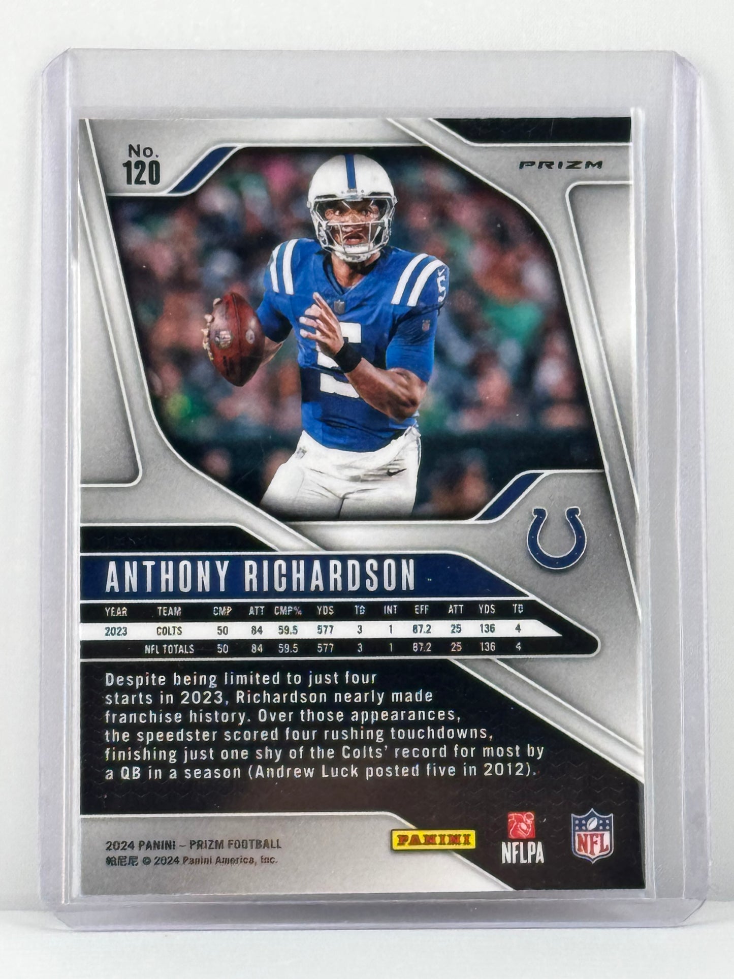 2024 Prizm #120 Anthony Richardson Red White Blue Prizm