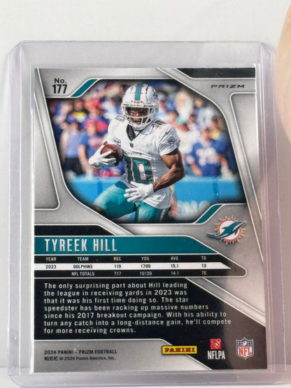 2024 Prizm #178 Jaylen Waddle Red White Blue Prizm