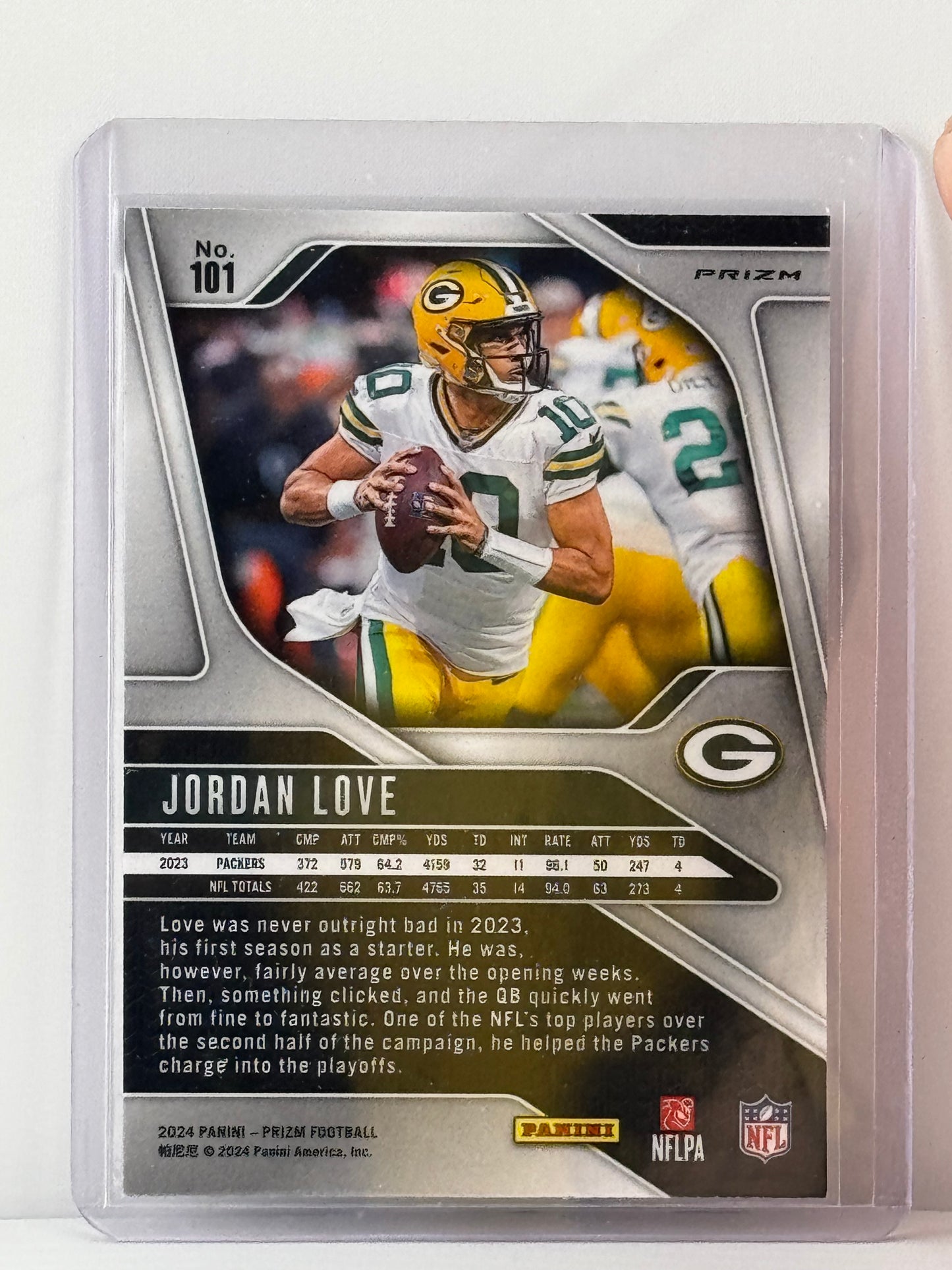 2024 Prizm #101 Jordan Love Silver