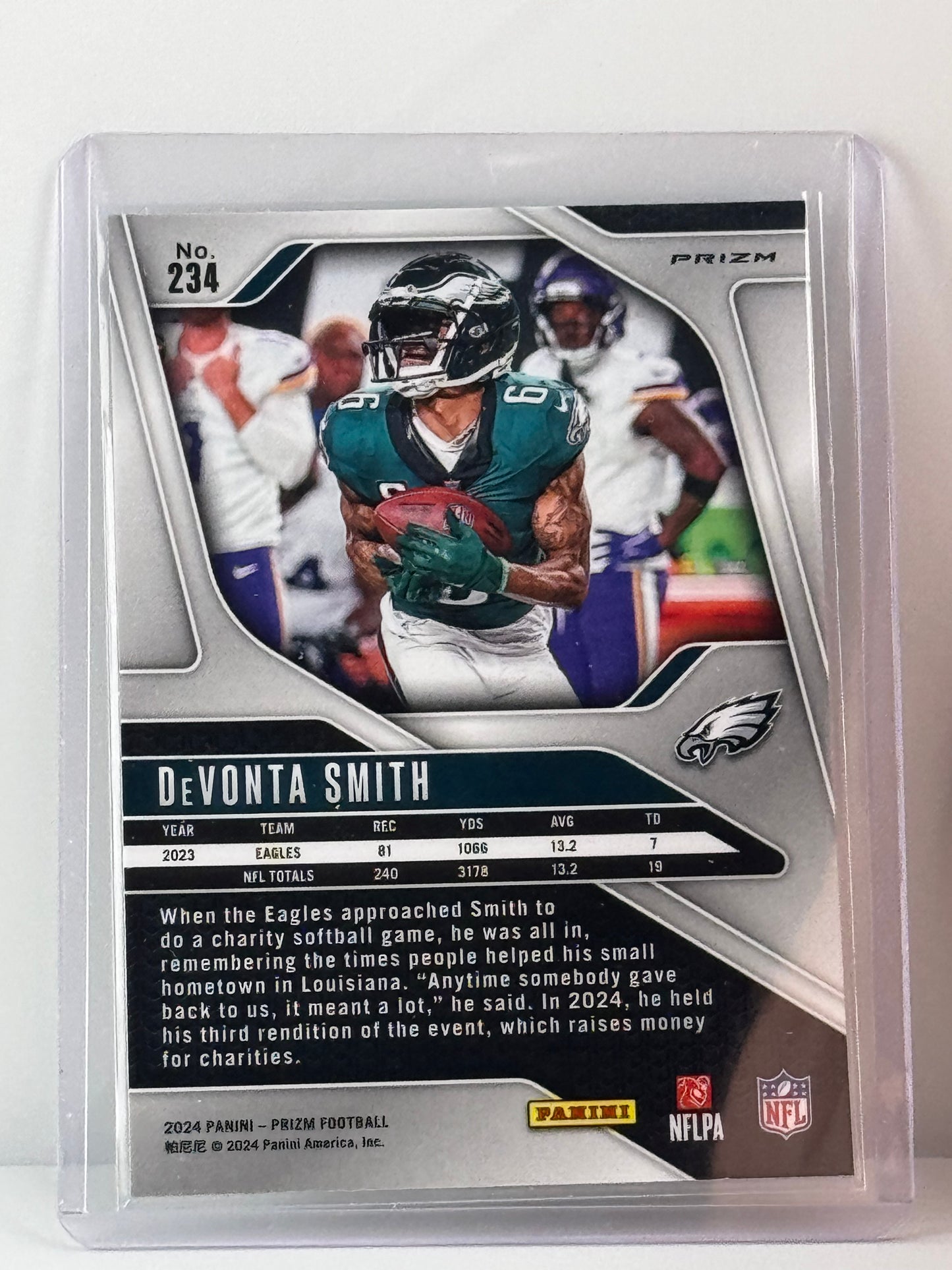 2024 Prizm #234 Devonta Smith Green Prizm