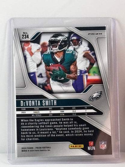 2024 Prizm #234 Devonta Smith Green Prizm