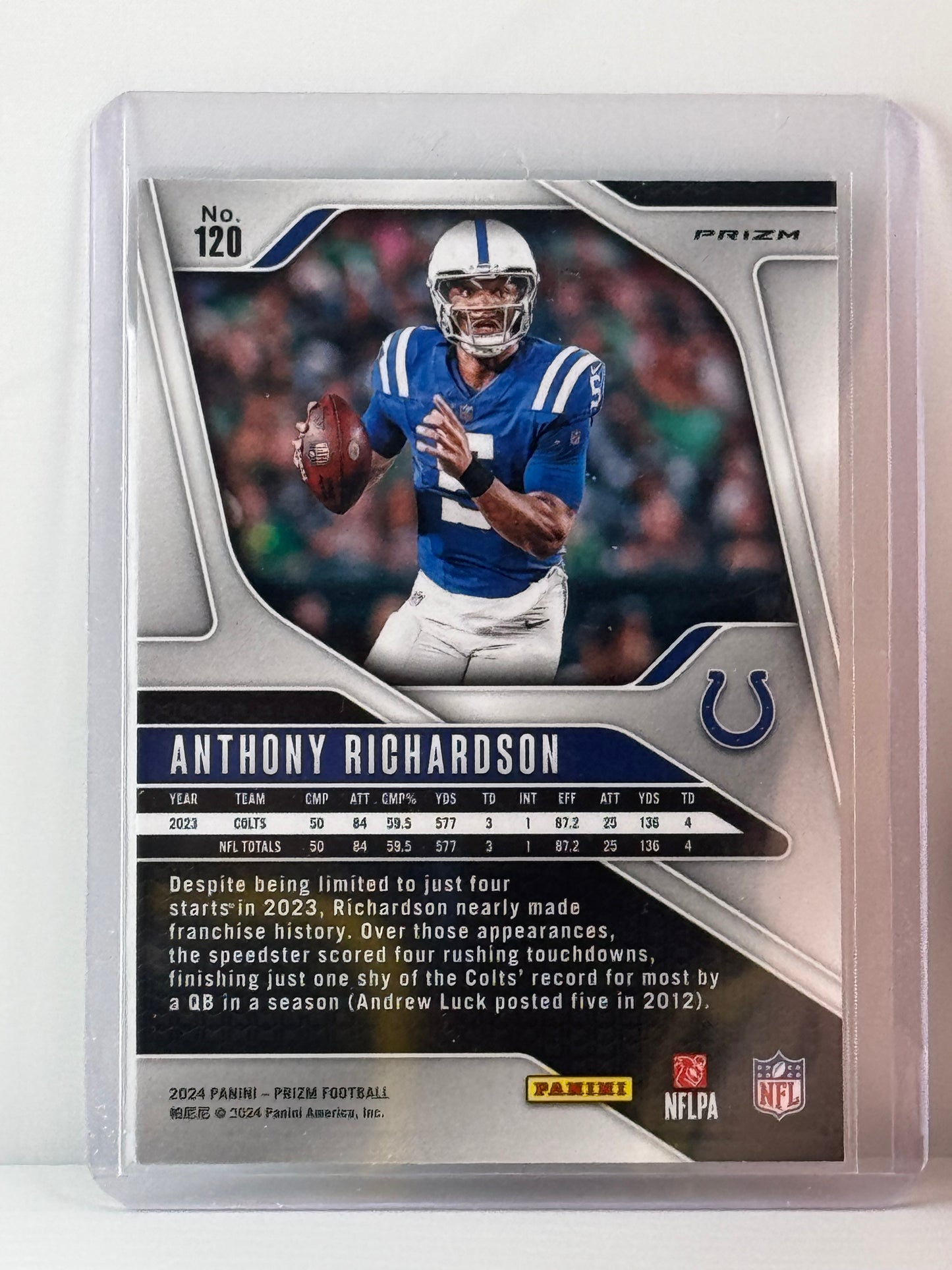 2024 Prizm #120 Anthony Richardson Green Prizm