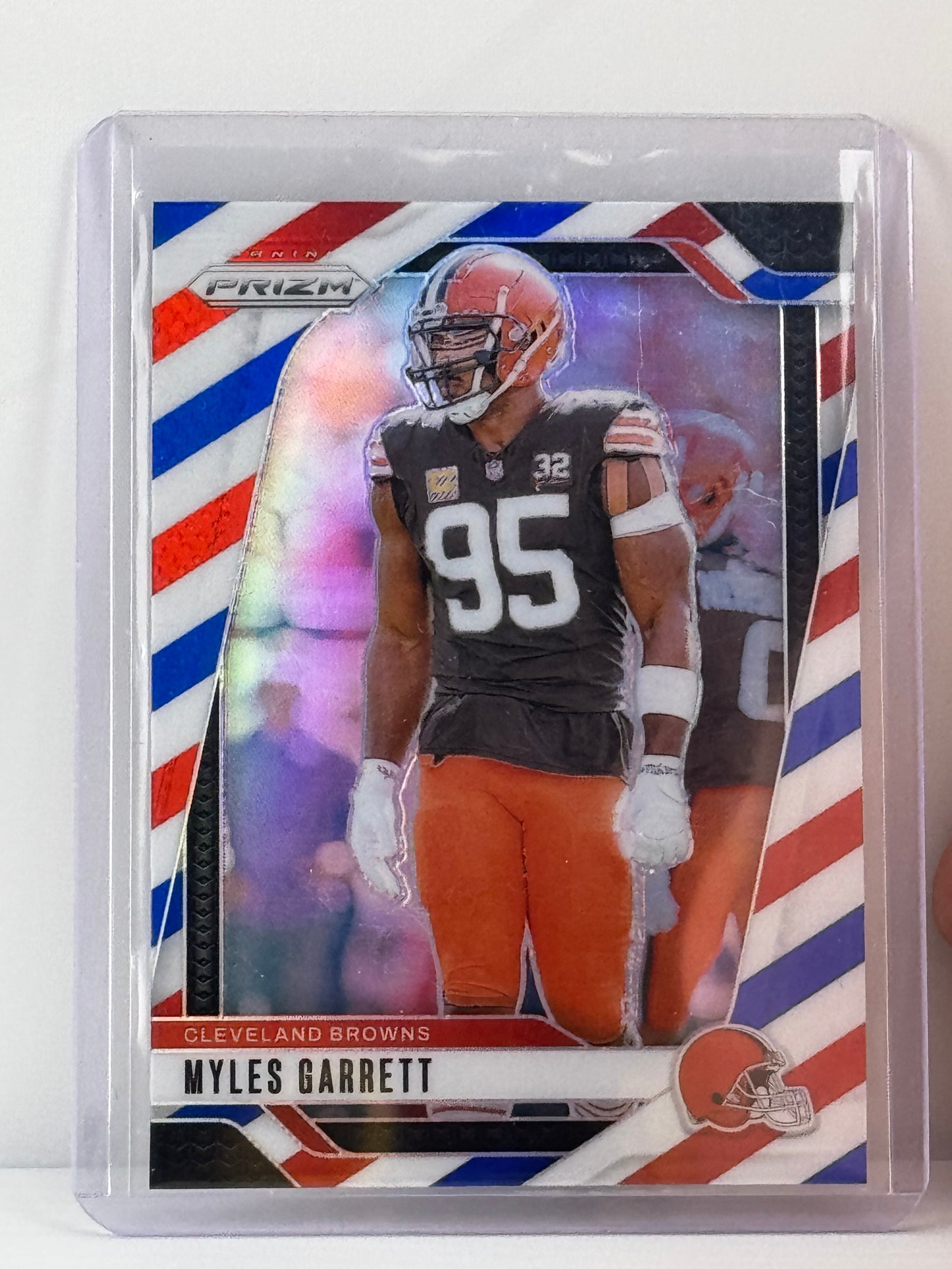 2024 Prizm #69 Myles Garrett Red White Blue Prizm