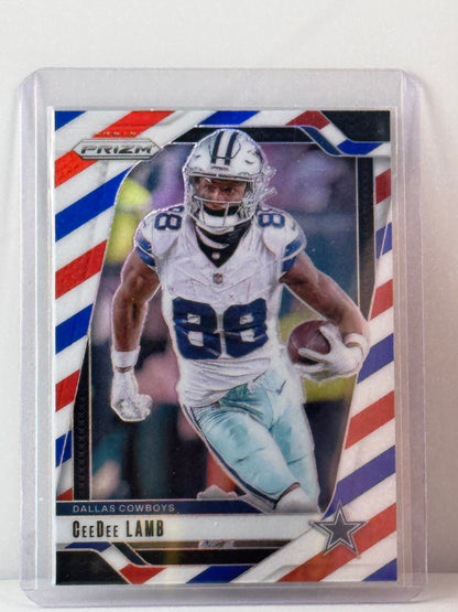2024 Prizm #75 Ceedee Lamb Red White Blue Prizm