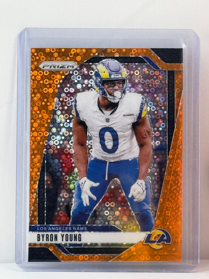 2024 Prizm #170 Byron Young Orange Disco