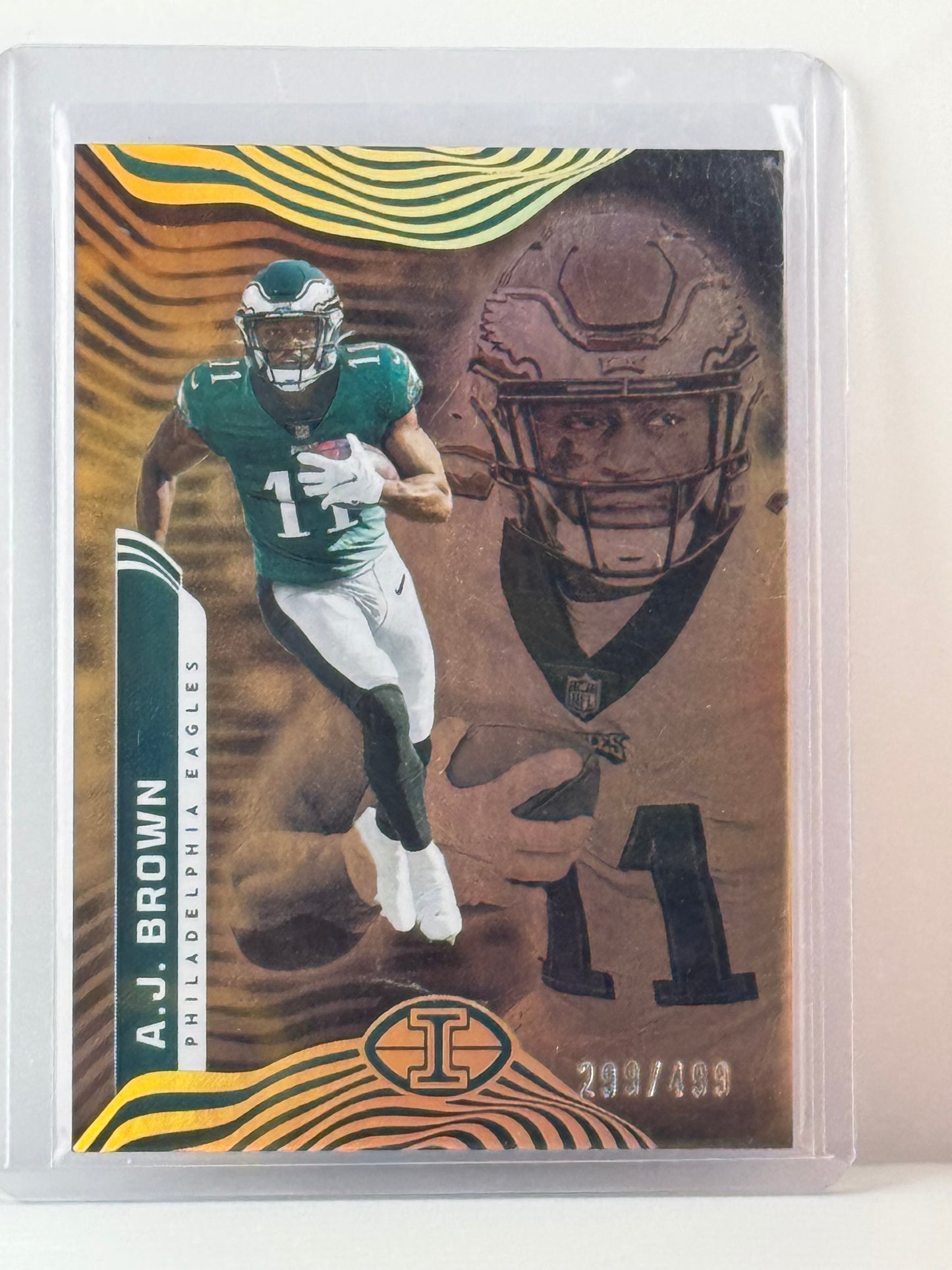 2022 Panini Illusions #81 AJ Brown Gold 299/499