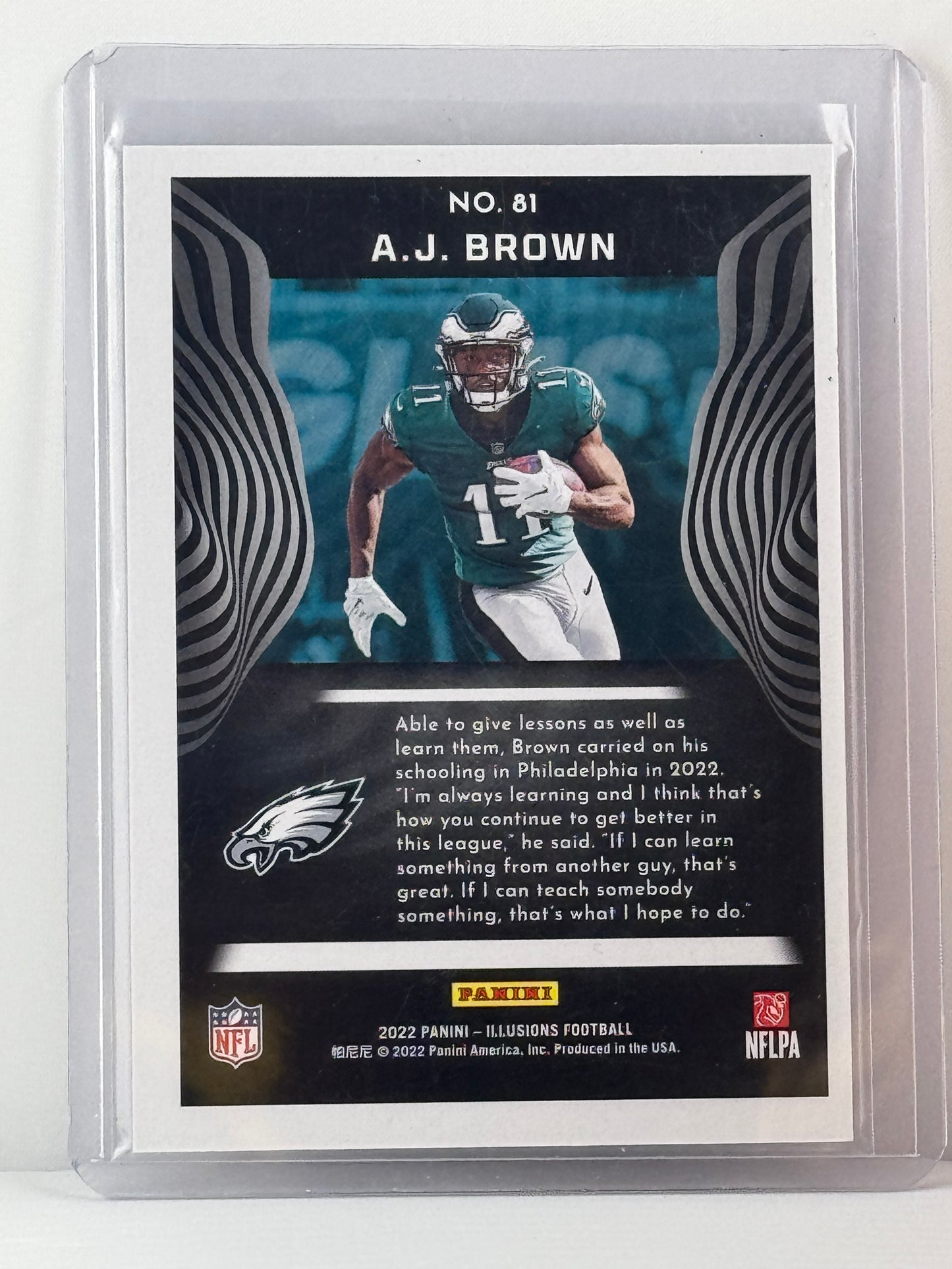 2022 Panini Illusions #81 AJ Brown Gold 299/499