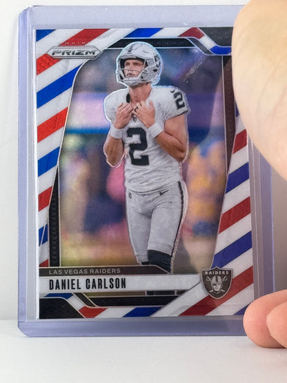 2024 Prizm #153 Daniel Carlson Red White Blue Prizm