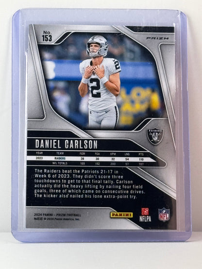 2024 Prizm #153 Daniel Carlson Red White Blue Prizm