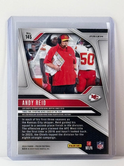 2024 Prizm #145 Andy Reid Red White Blue Prizm