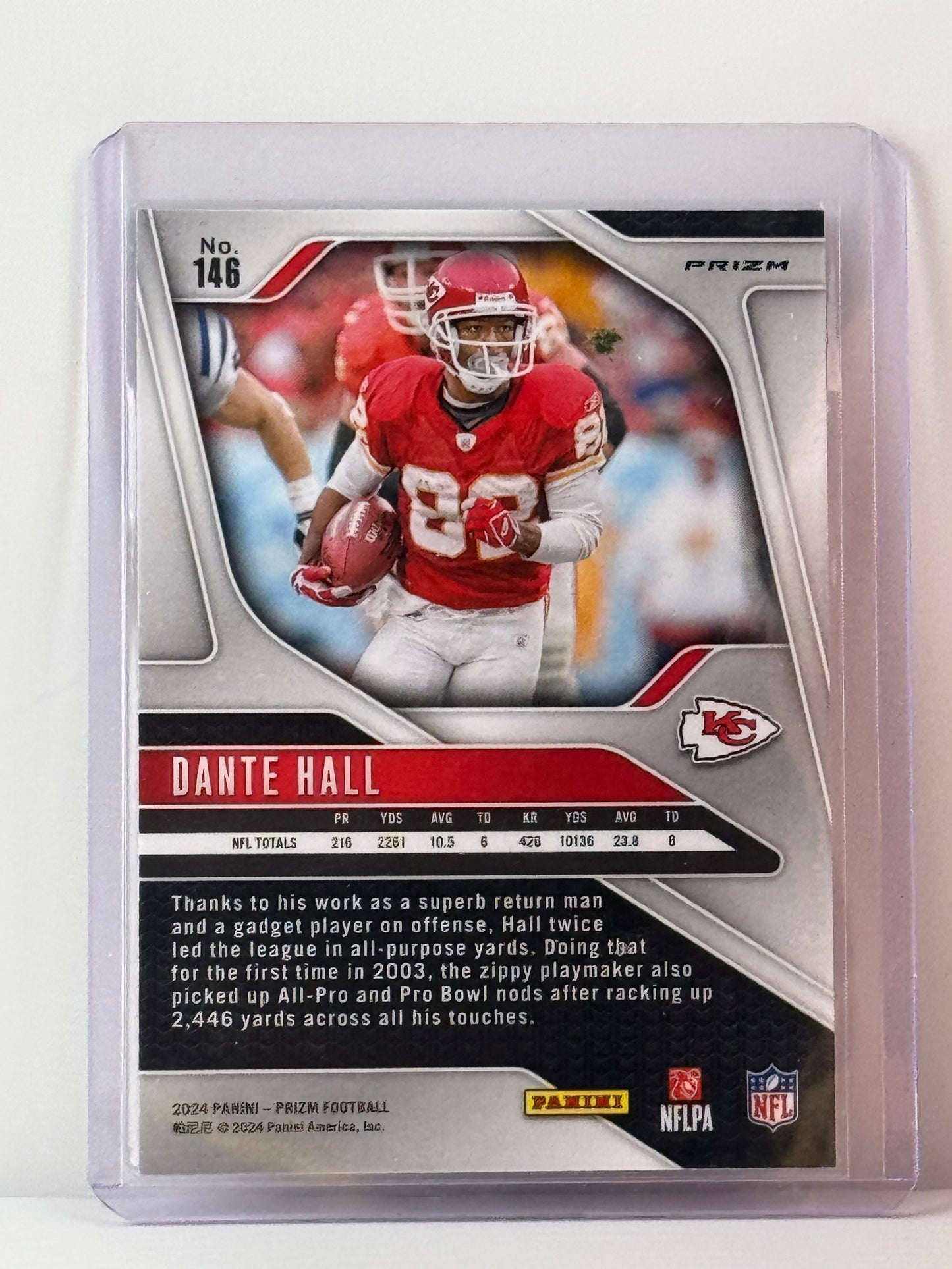 2024 Prizm #146 Dante Hall Red White Blue Prizm