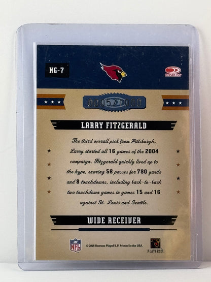 2005 Donruss Gridiron Gear #NG-7 Larry Fitzgerald Next Generation 5/1000