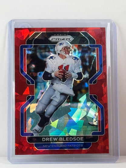 2021 Prizm #102 Drew Bledsoe Red Cracked Ice