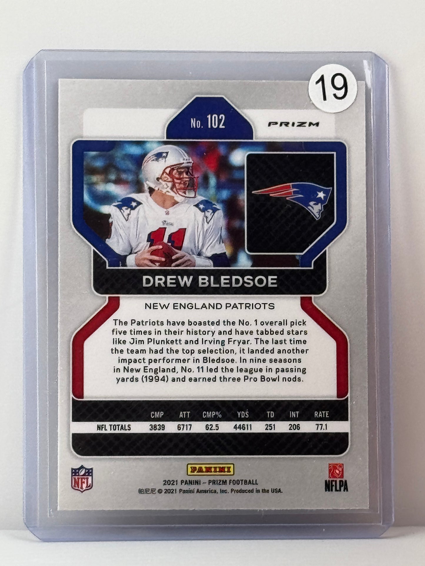 2021 Prizm #102 Drew Bledsoe Red Cracked Ice