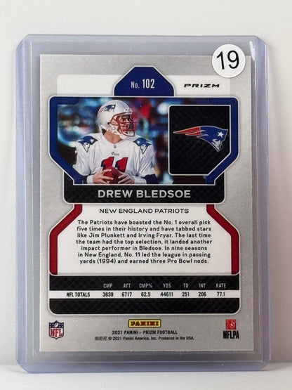 2021 Prizm #102 Drew Bledsoe Red Cracked Ice