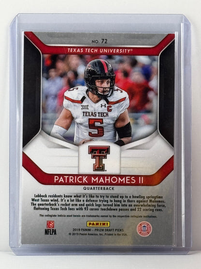 2019 Prizm Draft Picks #72 Patrick Mahomes (2nd Year)