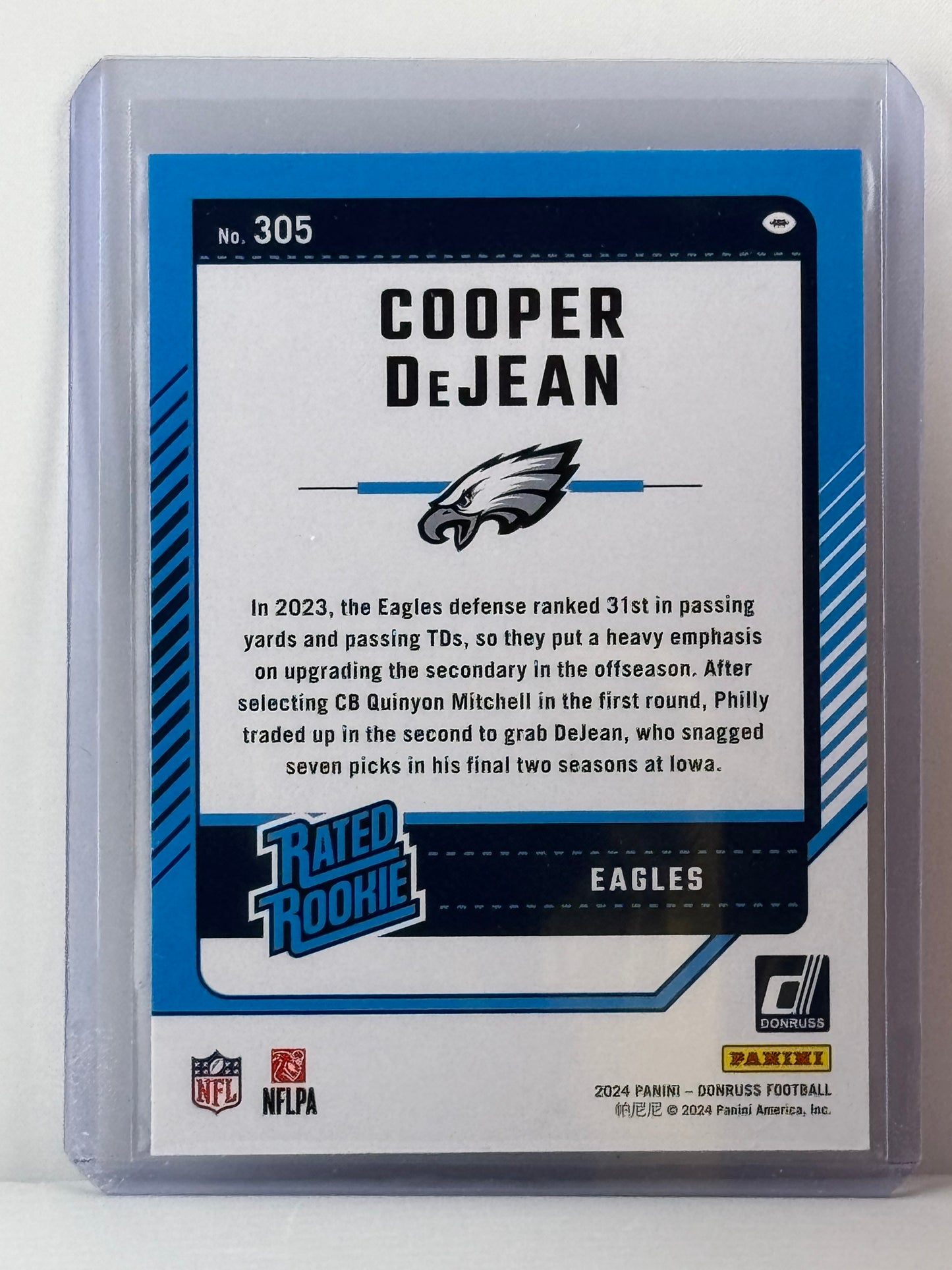 2024 Donruss #305 Cooper Dejean RC