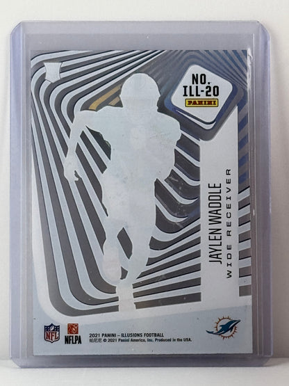 2021 Panini Illusions #ILL-20 Jaylen Waddle Illusionists RC