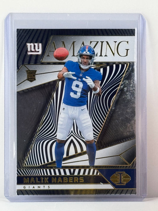 2024 Panini Illusions #4 Malik Nabers Amazing RC