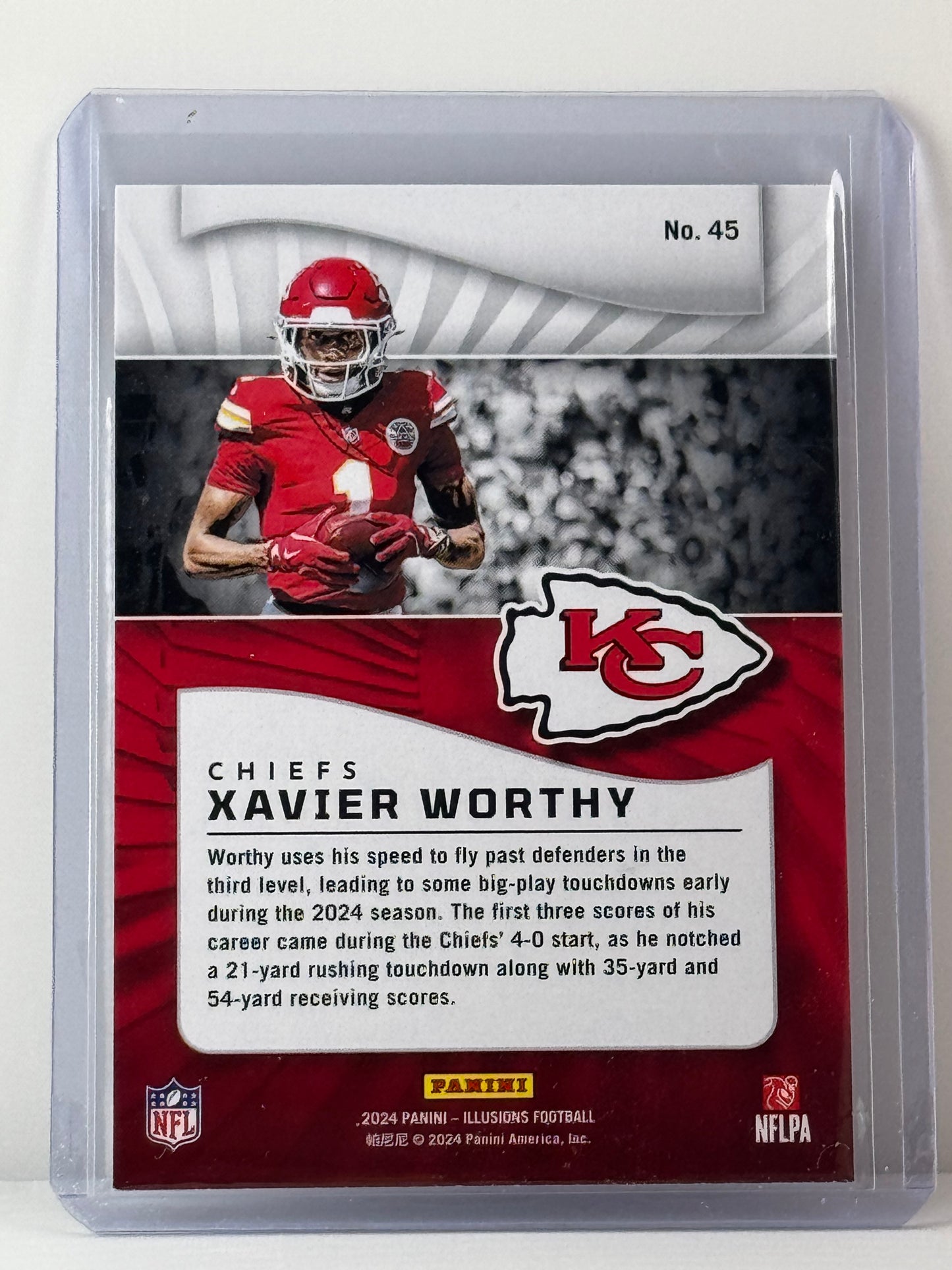 2024 Panini Illusions #45 Xavier Worthy Dots RC