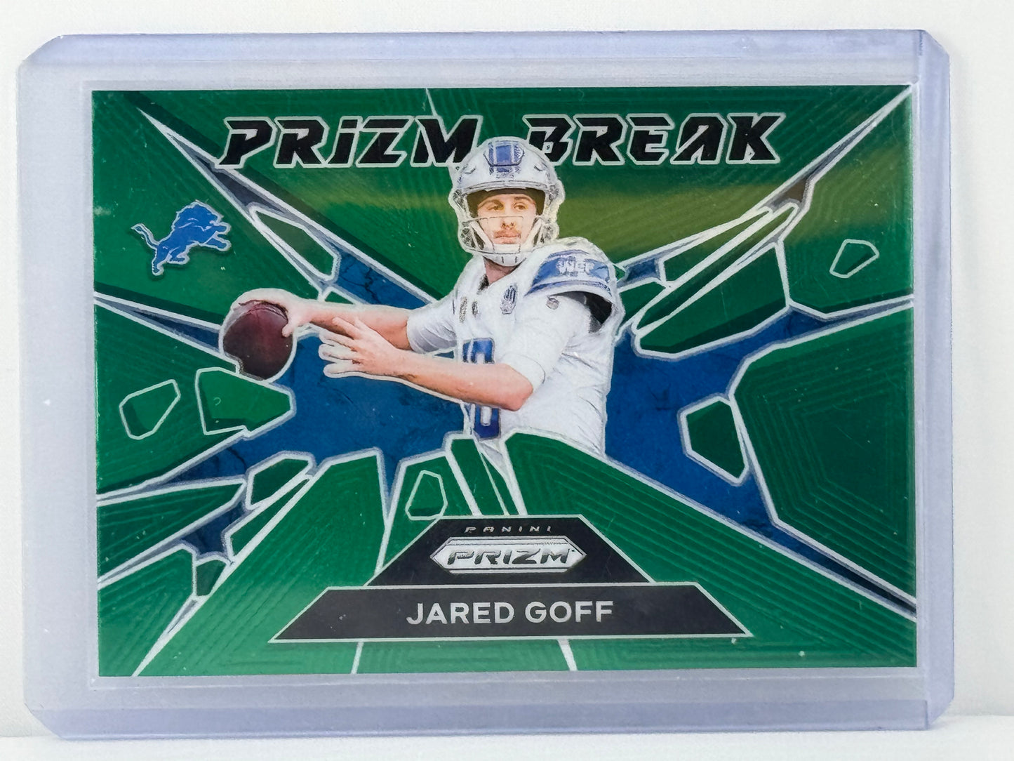 2024 Prizm #9 Jared Goff Prizm Break Green Prizm