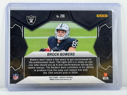 2024 Mosaic #286 Brock Bowers NFL Debut RC