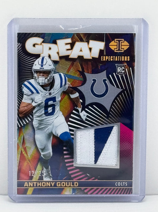 2024 Panini Illusions #GE-AGD Anthony Gould Great Expectations Rookie Patch RC