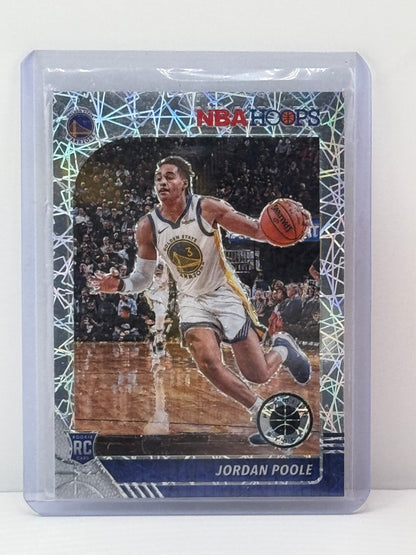 2019-20 Panini Hoops Premium Stock #223 Jordan Poole Velocity RC