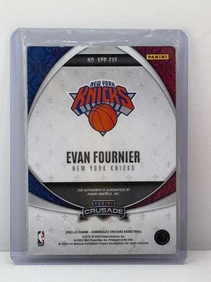 2021-22 Chronicles Crusade #APP-EVF Evan Fournier Apprentice Auto