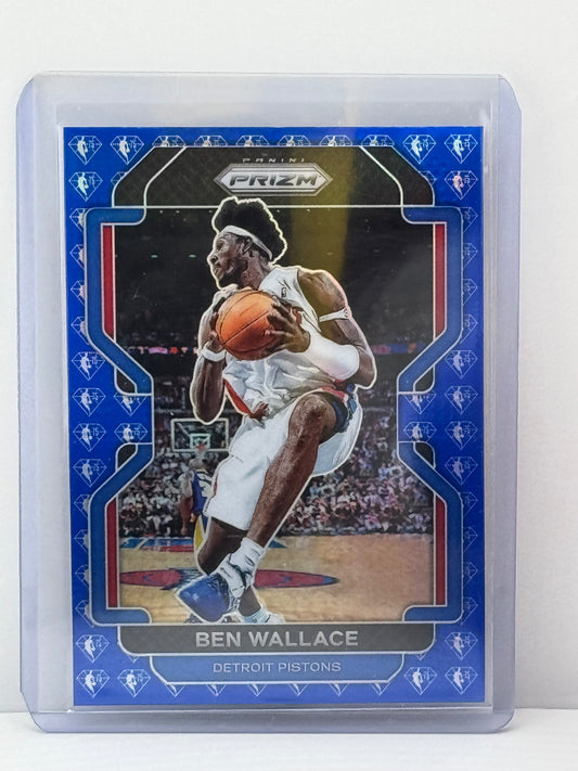 2021-22 Prizm #249 Ben Wallace Blue 75 Anniversary Prizm