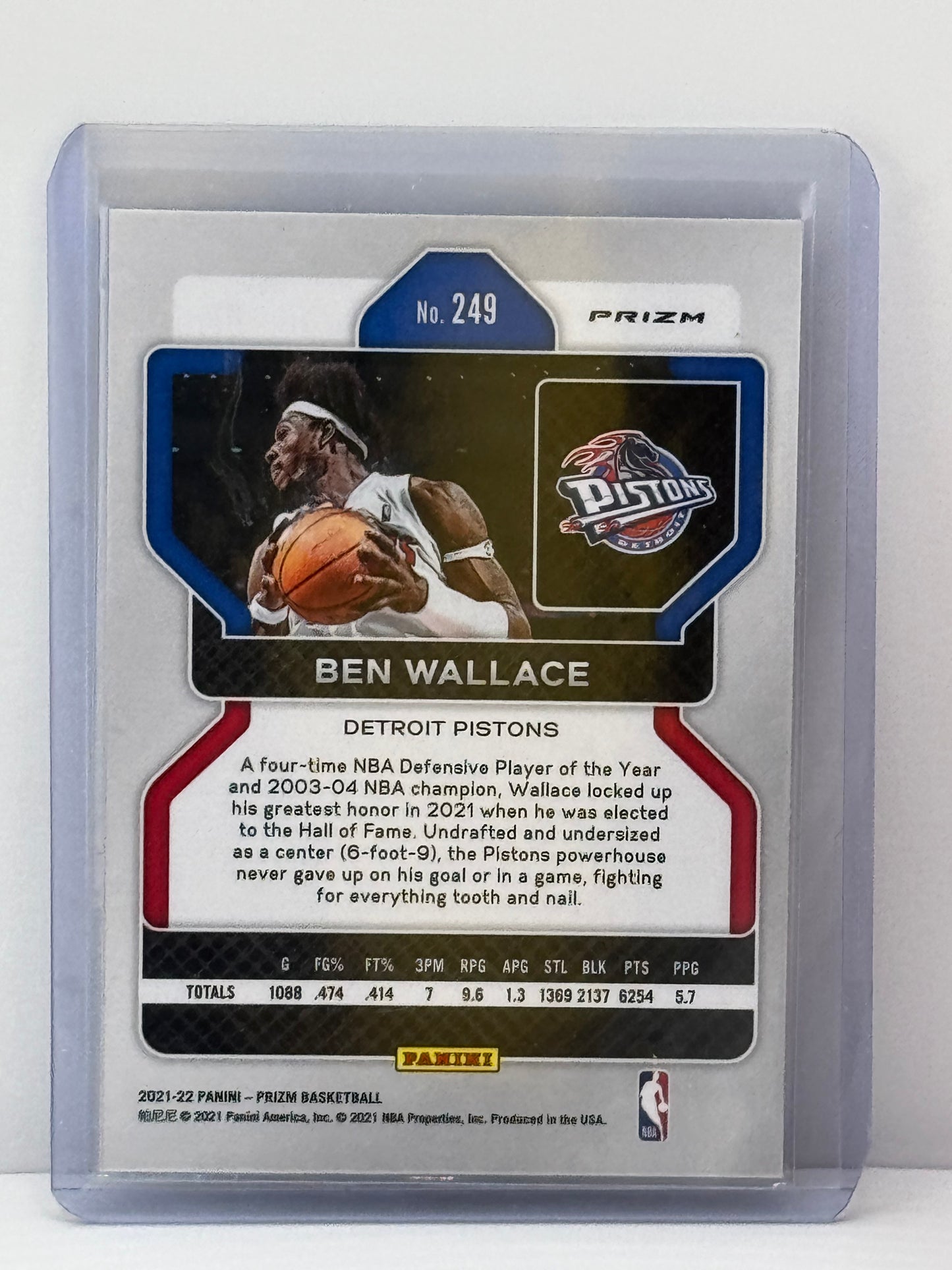 2021-22 Prizm #249 Ben Wallace Blue 75 Anniversary Prizm