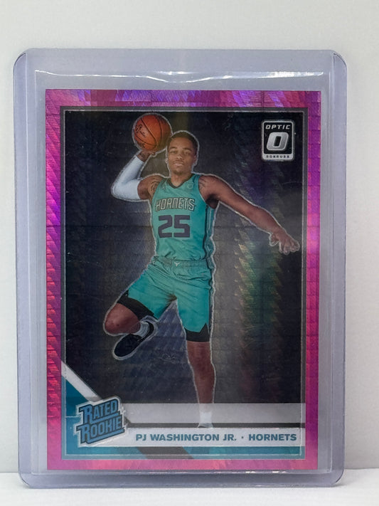 2019-20 Donruss Optic #152 PJ Washington Jr. Pink Hyper Prizm RC